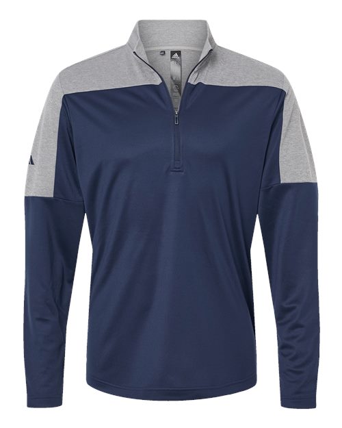 Adidas A552 Men's Ultimate365 Lightweight Colorblocked Quarter-Zip Pullover