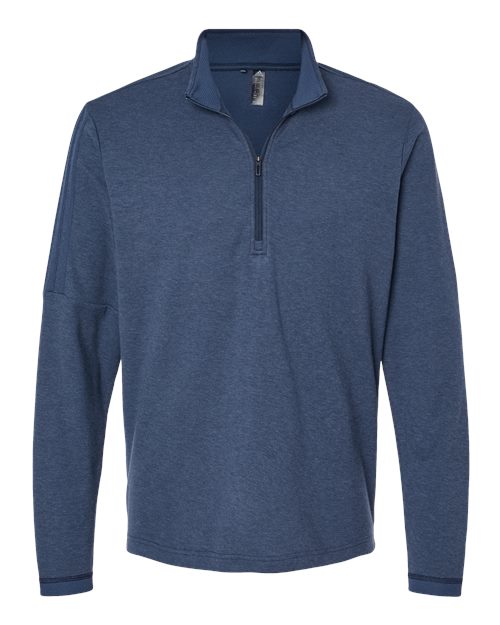 Adidas A554 Men's 3-Stripes Quarter-Zip Sweater Pullover