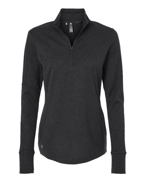 Adidas A555 Women's 3-Stripes Quarter-Zip Sweater Pullover