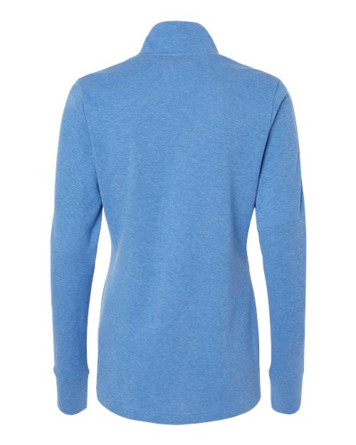 Adidas A555 Women's 3-Stripes Quarter-Zip Sweater Pullover
