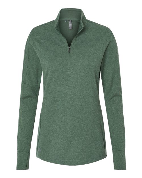 Adidas A555 Women's 3-Stripes Quarter-Zip Sweater Pullover