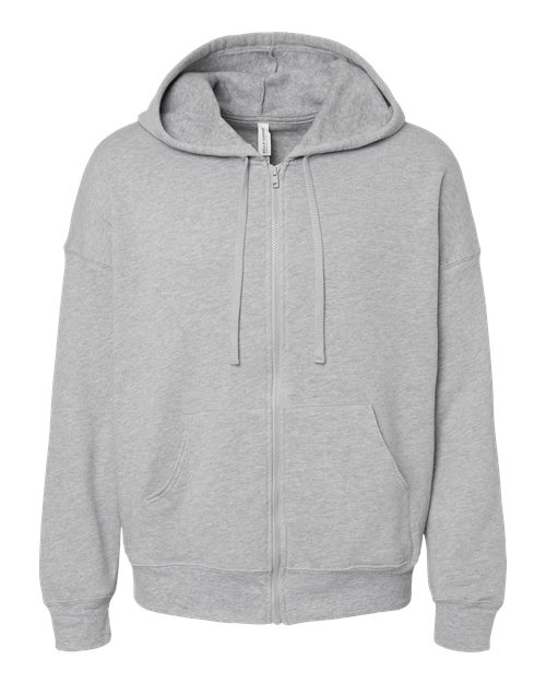BELLA + CANVAS 3759 Unisex Sponge Fleece DTM Full-Zip Hoodie Sweatshirt