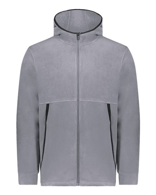 Augusta Sportswear 6859 Youth Eco Revive™ Polar Fleece Hooded Full-Zip Jacket
