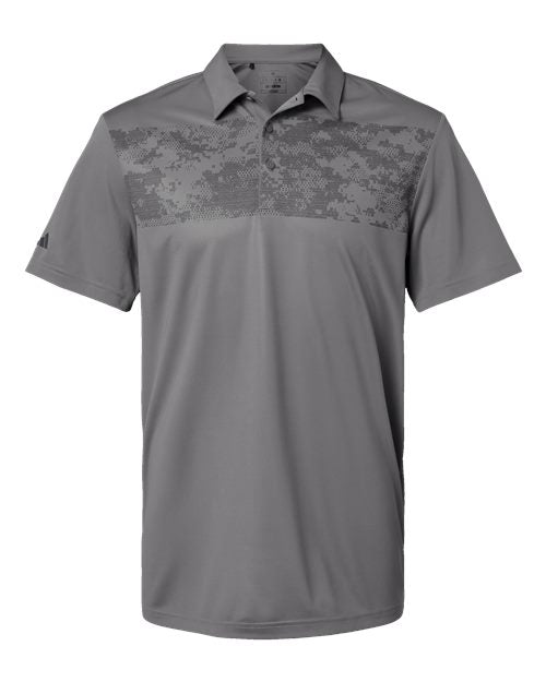 Adidas A585 Men's Camo Chest Print Polo
