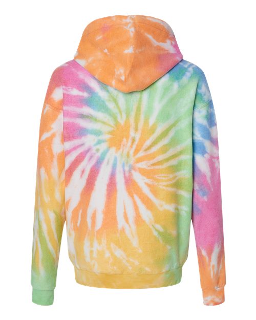 Colortone 8600 Unisex Tie-Dyed Cloud Inside-Out Fleece Hooded Sweatshirt