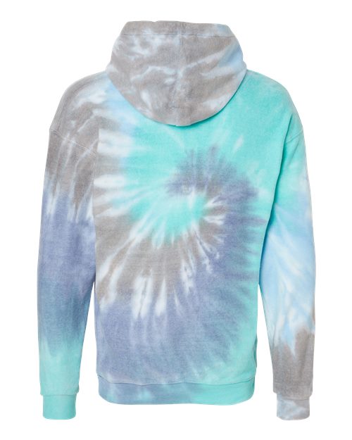Colortone 8600 Unisex Tie-Dyed Cloud Inside-Out Fleece Hooded Sweatshirt