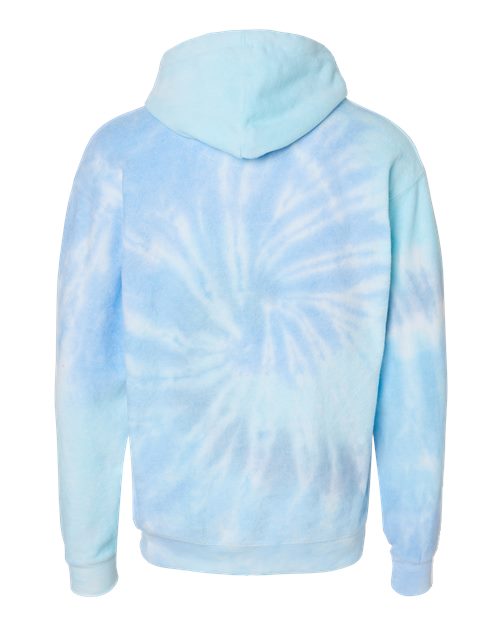 Colortone 8600 Unisex Tie-Dyed Cloud Inside-Out Fleece Hooded Sweatshirt