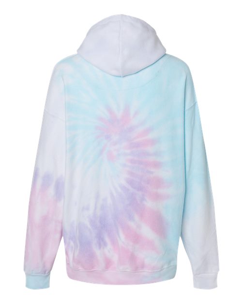 Colortone 8600 Unisex Tie-Dyed Cloud Inside-Out Fleece Hooded Sweatshirt
