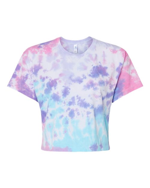 Colortone 1050 Women's Tie-Dyed Crop T-Shirt