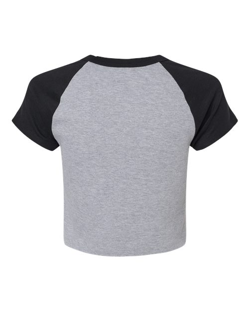 BELLA + CANVAS 1201 Women's Micro Rib Raglan Baby Tee