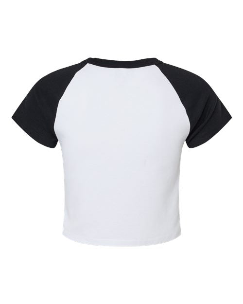 BELLA + CANVAS 1201 Women's Micro Rib Raglan Baby Tee