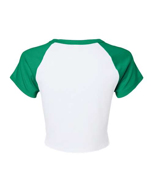 BELLA + CANVAS 1201 Women's Micro Rib Raglan Baby Tee