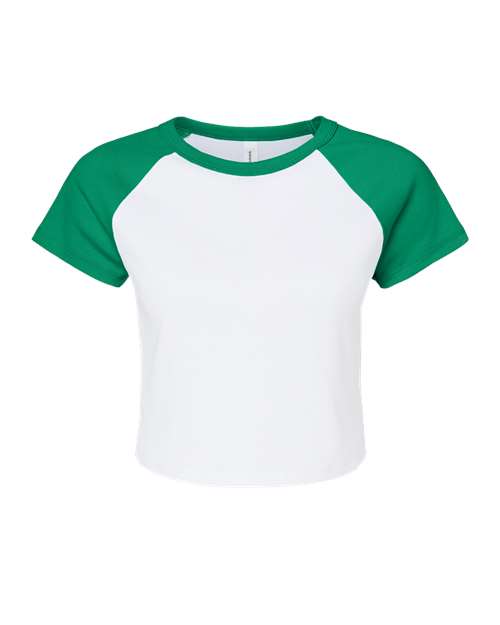 BELLA + CANVAS 1201 Women's Micro Rib Raglan Baby Tee