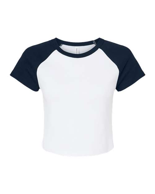 BELLA + CANVAS 1201 Women's Micro Rib Raglan Baby Tee