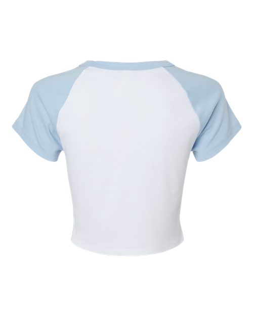 BELLA + CANVAS 1201 Women's Micro Rib Raglan Baby Tee