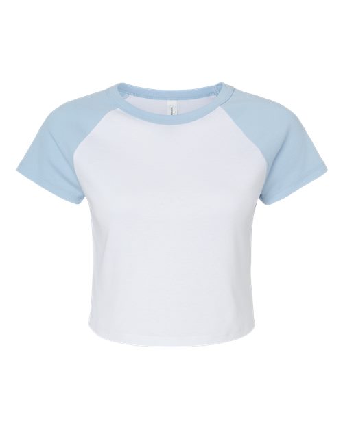 BELLA + CANVAS 1201 Women's Micro Rib Raglan Baby Tee