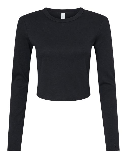 BELLA + CANVAS 1501 Women's Micro Rib Long Sleeve Baby Tee