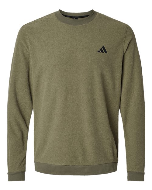 Adidas A586 Men's Terry Loop Crewneck Sweatshirt