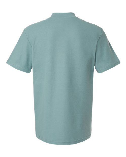 American Apparel 1PQ Unisex Pique Mock Neck Tee