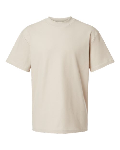 American Apparel 1PQ Unisex Pique Mock Neck Tee