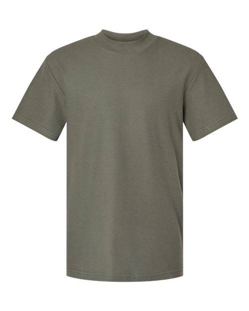 American Apparel 1PQ Unisex Pique Mock Neck Tee