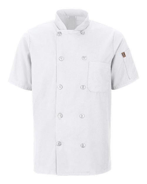 Chef Designs 046X Mimix™ Short Sleeve Chef Coat with OilBlok