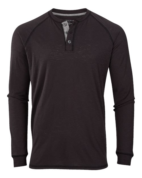 Boxercraft BM3101 Unisex Henley Long Sleeve T-Shirt