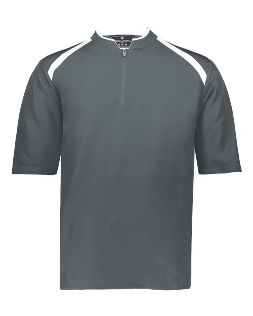 Holloway 229581 Men's Clubhouse Short Sleeve Quarter-Zip Pullover