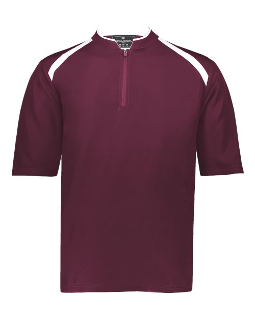 Holloway 229581 Men's Clubhouse Short Sleeve Quarter-Zip Pullover