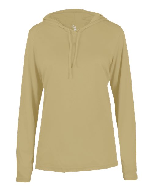 Badger 4165 Women's B-Core Hooded Long Sleeve T-Shirt