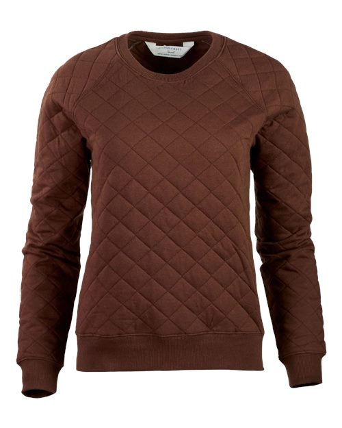 Boxercraft R08 Women's Quilted Crewneck Pullover
