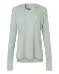 MV Sport W19439 Women's Heathered Jersey Hooded Tunic