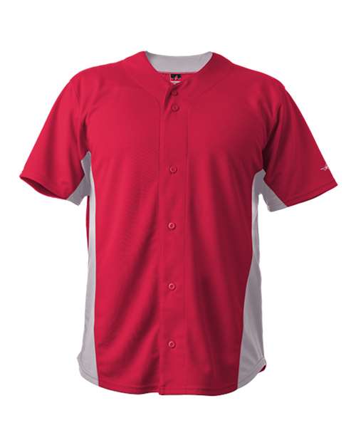 Alleson Athletic 566BFJ Unisex Crush Full Button Baseball Jersey