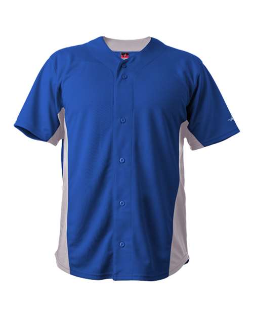 Alleson Athletic 566BFJ Unisex Crush Full Button Baseball Jersey