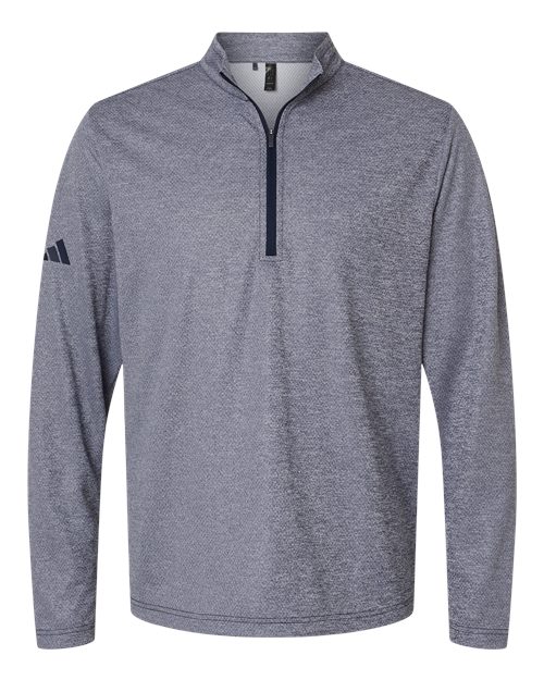Adidas A593 Men's Space Dyed Quarter-Zip Pullover