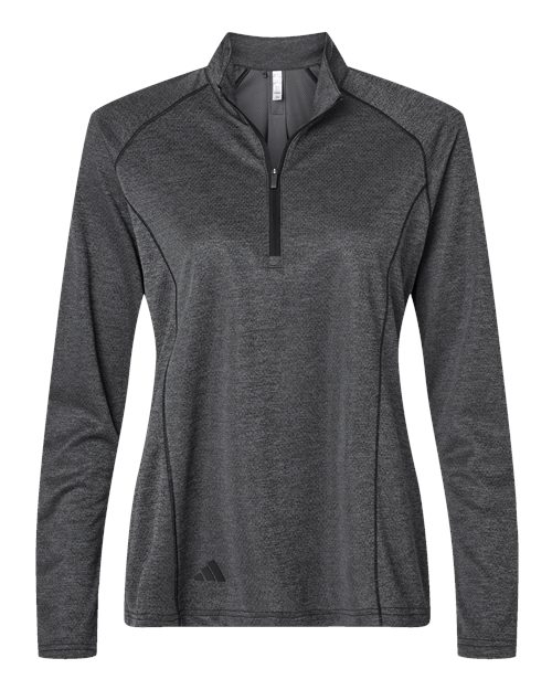 Adidas A594 Women's Space Dyed Quarter-Zip Pullover