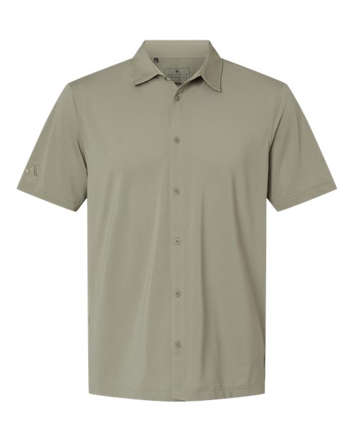 Adidas A595 Men's Full Button Down Short Sleeve Shirt