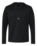 Adidas A596 Men's Lightweight Quarter-Zip Hooded Pullover