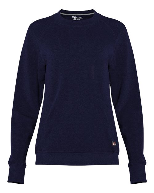 Badger 1041 Women's FitFlex French Terry Crewneck Sweatshirt