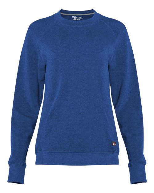 Badger 1041 Women's FitFlex French Terry Crewneck Sweatshirt