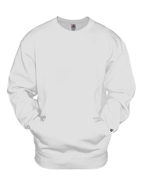 Badger 1252 Unisex Pocket Crewneck Sweatshirt