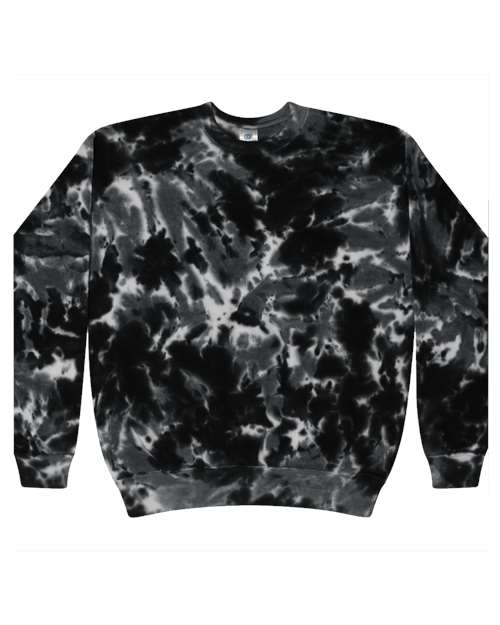 Colortone 8100 Unisex Tie-Dyed Fleece Crewneck Sweatshirt