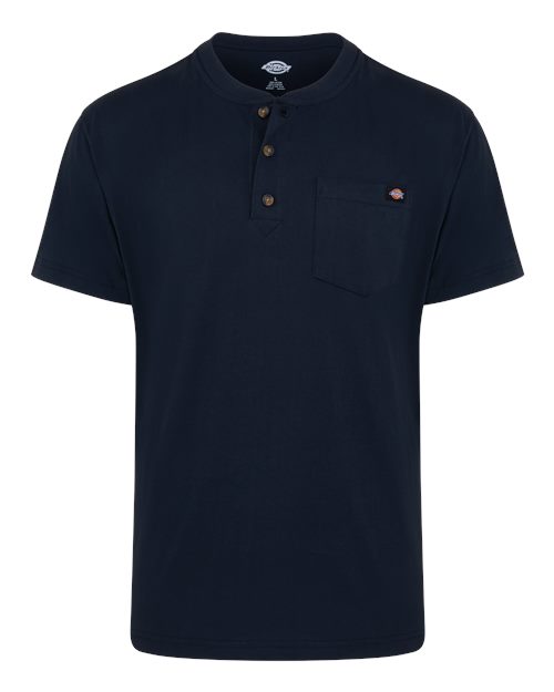 Dickies WS51T Men's Tall Heavyweight Traditional Short Sleeve Henley
