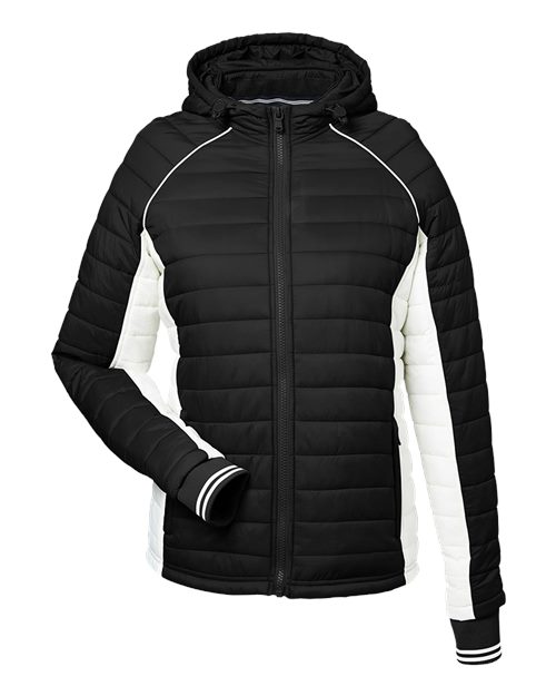 Nautica N17187 Women's Nautical Mile Hooded Puffer Jacket