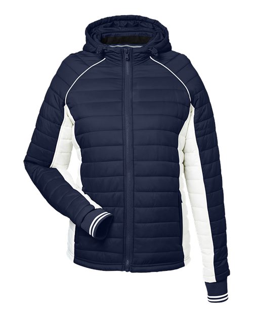 Nautica N17187 Women's Nautical Mile Hooded Puffer Jacket