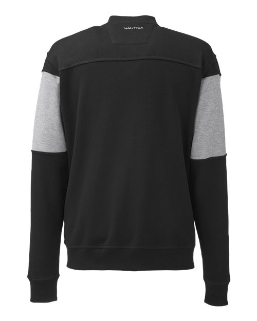 Nautica N17928 Unisex Anchor Fleece Colorblocked Bomber Jacket