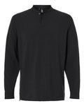 Adidas A597 Men's Henley Long Sleeve T-Shirt