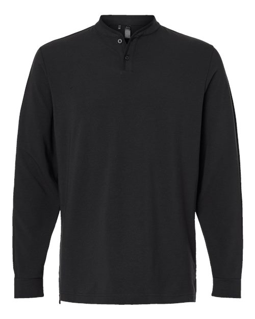 Adidas A597 Men's Henley Long Sleeve T-Shirt