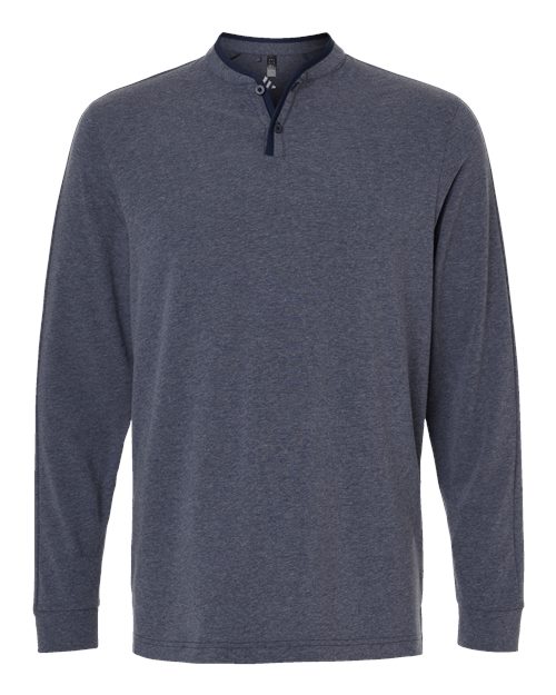 Adidas A597 Men's Henley Long Sleeve T-Shirt