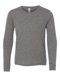 BELLA + CANVAS 3513Y Youth Triblend Long Sleeve Tee